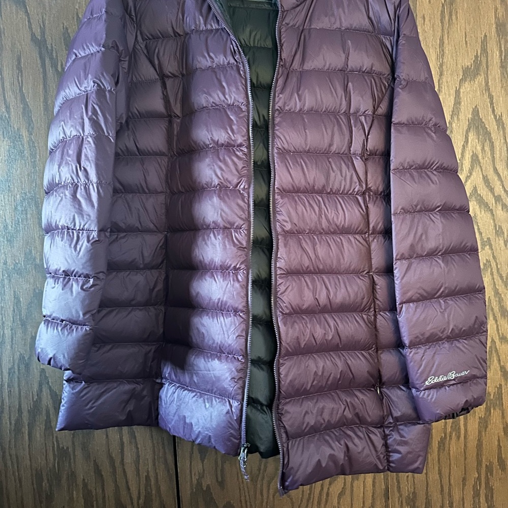 Eddie Bauer Purple Puffer Jacket